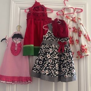 Beautiful designer 6 dresses by Janie And Jack, guess united colors of Benettons